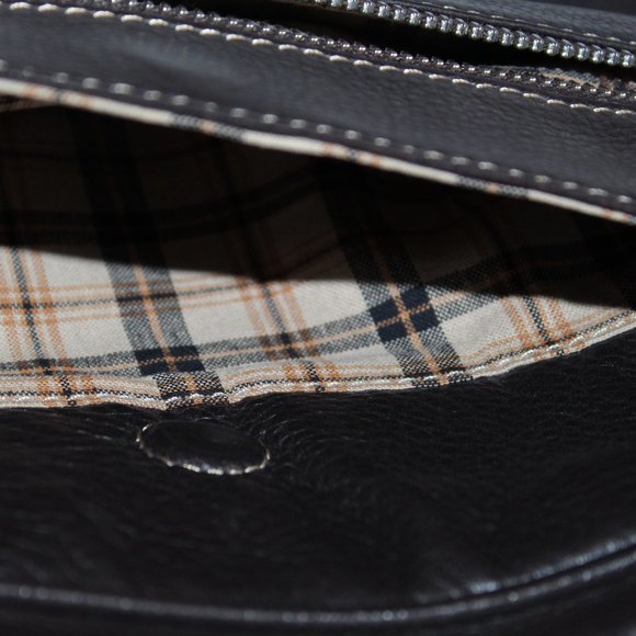 Levenger Brown Leather Multi-Use Messenger Crossbody Bag Organizer 11.5"x9" - Picture 14 of 16